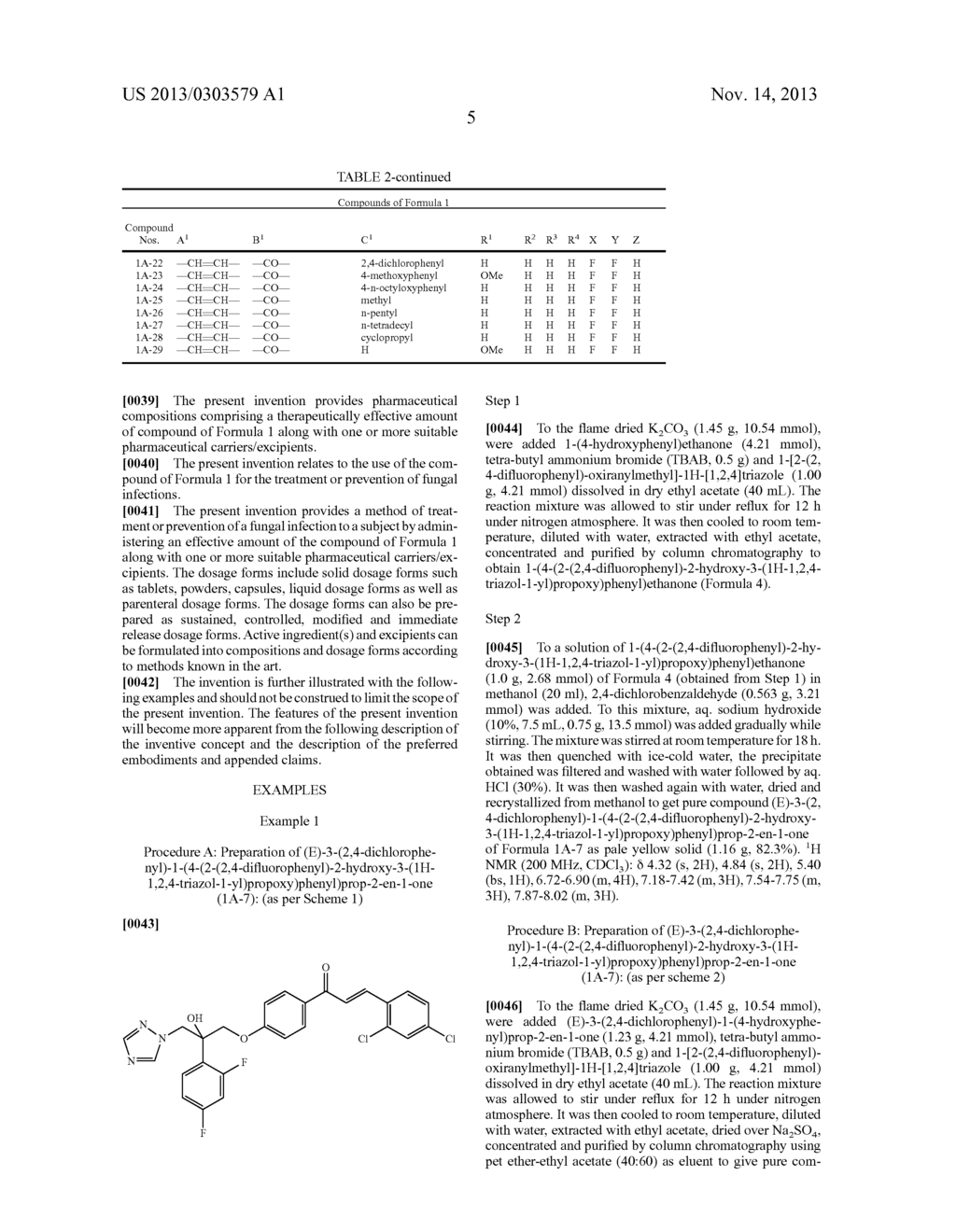 HYBRID MOLECULES CONTAINING PHARMACOPHORES OF FLUCONAZOLE AS ANTIFUNGAL     AGENTS AND THEIR PREPARATION - diagram, schematic, and image 06