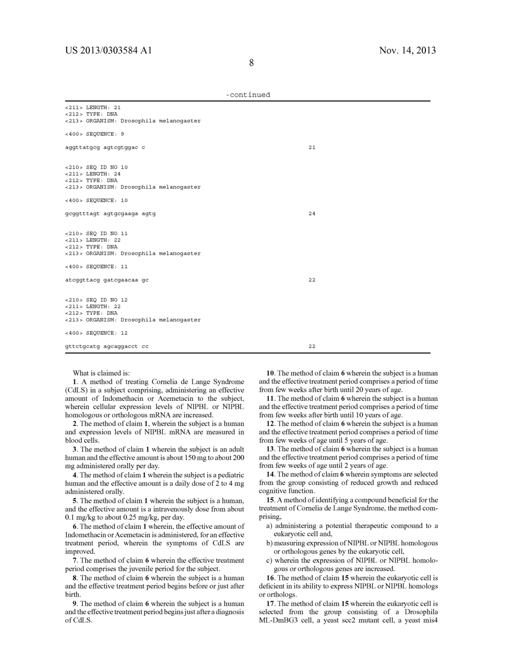 METHODS AND COMPOSITIONS FOR TREATING CORNELIA DE LANGE SYNDROME - diagram, schematic, and image 17