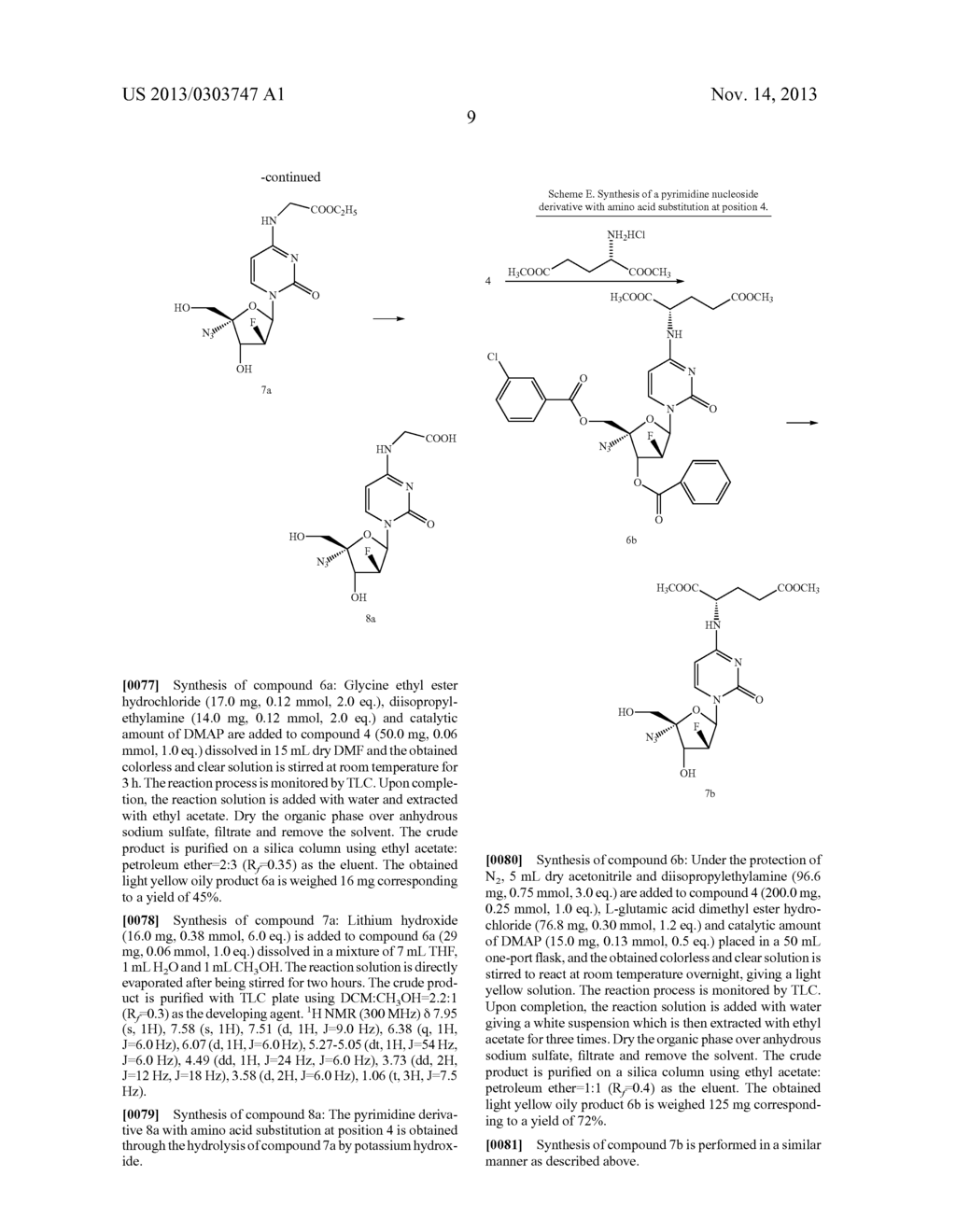 PYRIMIDINE NUCLEOSIDE DERIVATIVES, SYNTHESIS METHODS AND USES THEREOF FOR     PREPARING ANTI-TUMOR AND ANTI-VIRUS MEDICAMENTS - diagram, schematic, and image 10