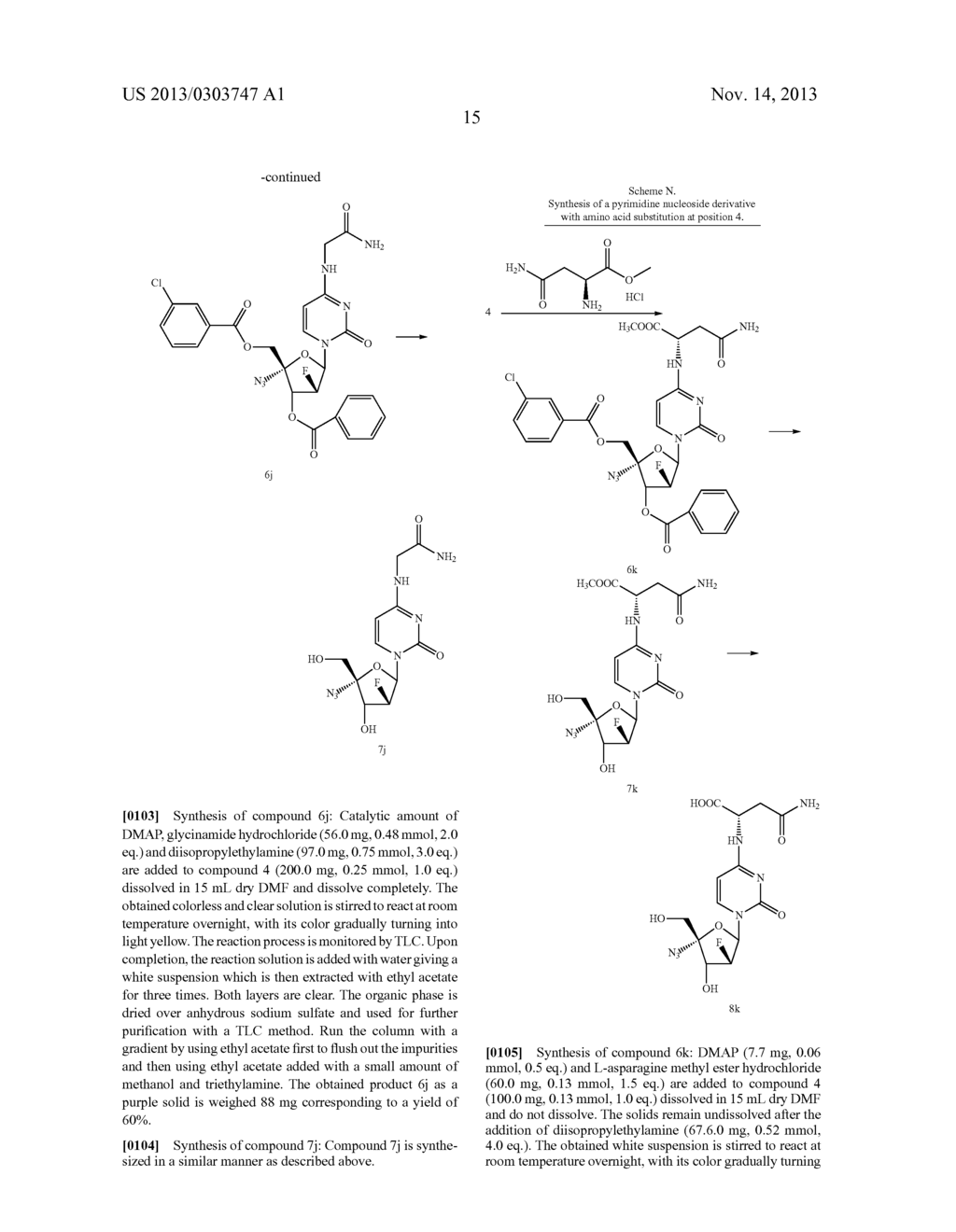 PYRIMIDINE NUCLEOSIDE DERIVATIVES, SYNTHESIS METHODS AND USES THEREOF FOR     PREPARING ANTI-TUMOR AND ANTI-VIRUS MEDICAMENTS - diagram, schematic, and image 16