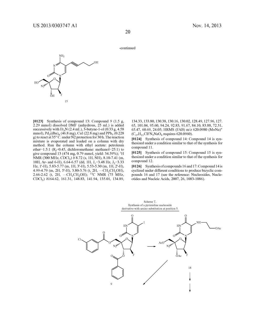 PYRIMIDINE NUCLEOSIDE DERIVATIVES, SYNTHESIS METHODS AND USES THEREOF FOR     PREPARING ANTI-TUMOR AND ANTI-VIRUS MEDICAMENTS - diagram, schematic, and image 21