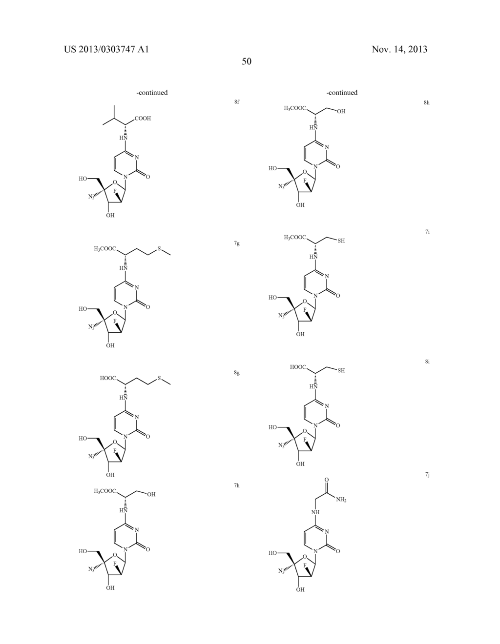 PYRIMIDINE NUCLEOSIDE DERIVATIVES, SYNTHESIS METHODS AND USES THEREOF FOR     PREPARING ANTI-TUMOR AND ANTI-VIRUS MEDICAMENTS - diagram, schematic, and image 51