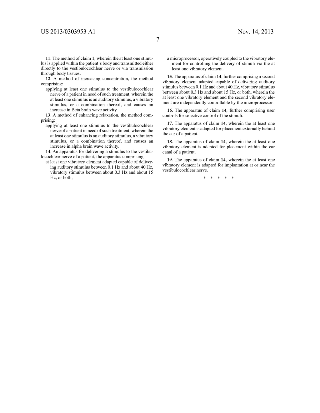 METHOD AND APPARATUS FOR TREATING VARIOUS NEUROLOGICAL CONDITIONS - diagram, schematic, and image 17