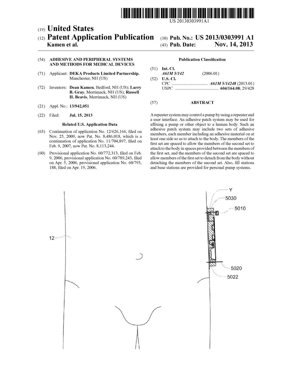 Adhesive and Peripheral Systems and Methods for Medical Devices - diagram, schematic, and image 01