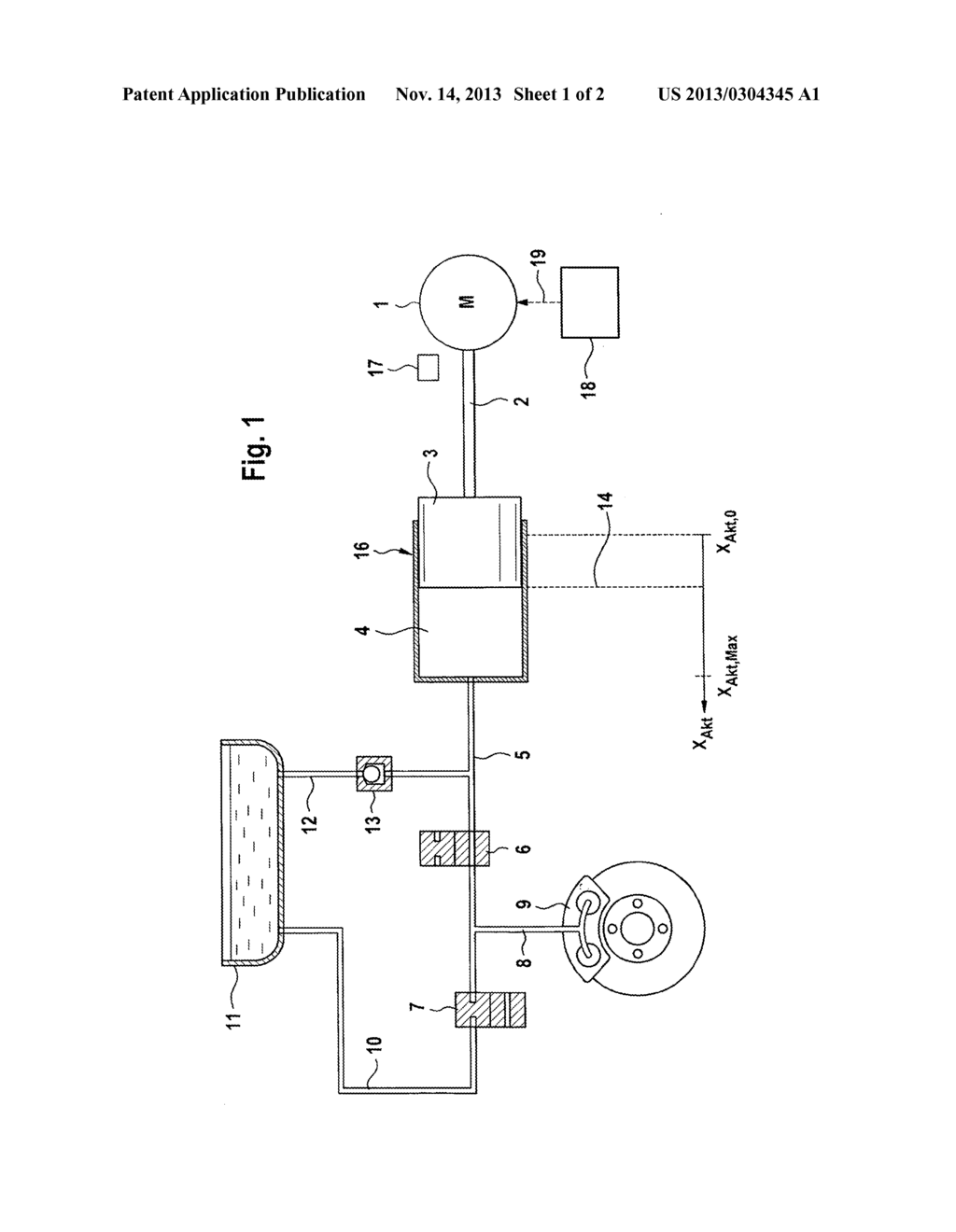 Method and Device for Controlling an Electrohydraulic Brake System - diagram, schematic, and image 02