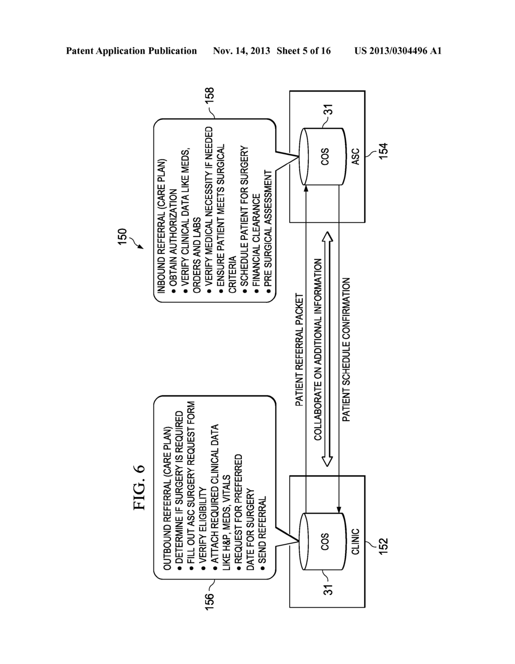 SYSTEM AND METHOD FOR OPTIMIZING CLINICAL FLOW AND OPERATIONAL     EFFICIENCIES IN A  NETWORK ENVIRONMENT - diagram, schematic, and image 06