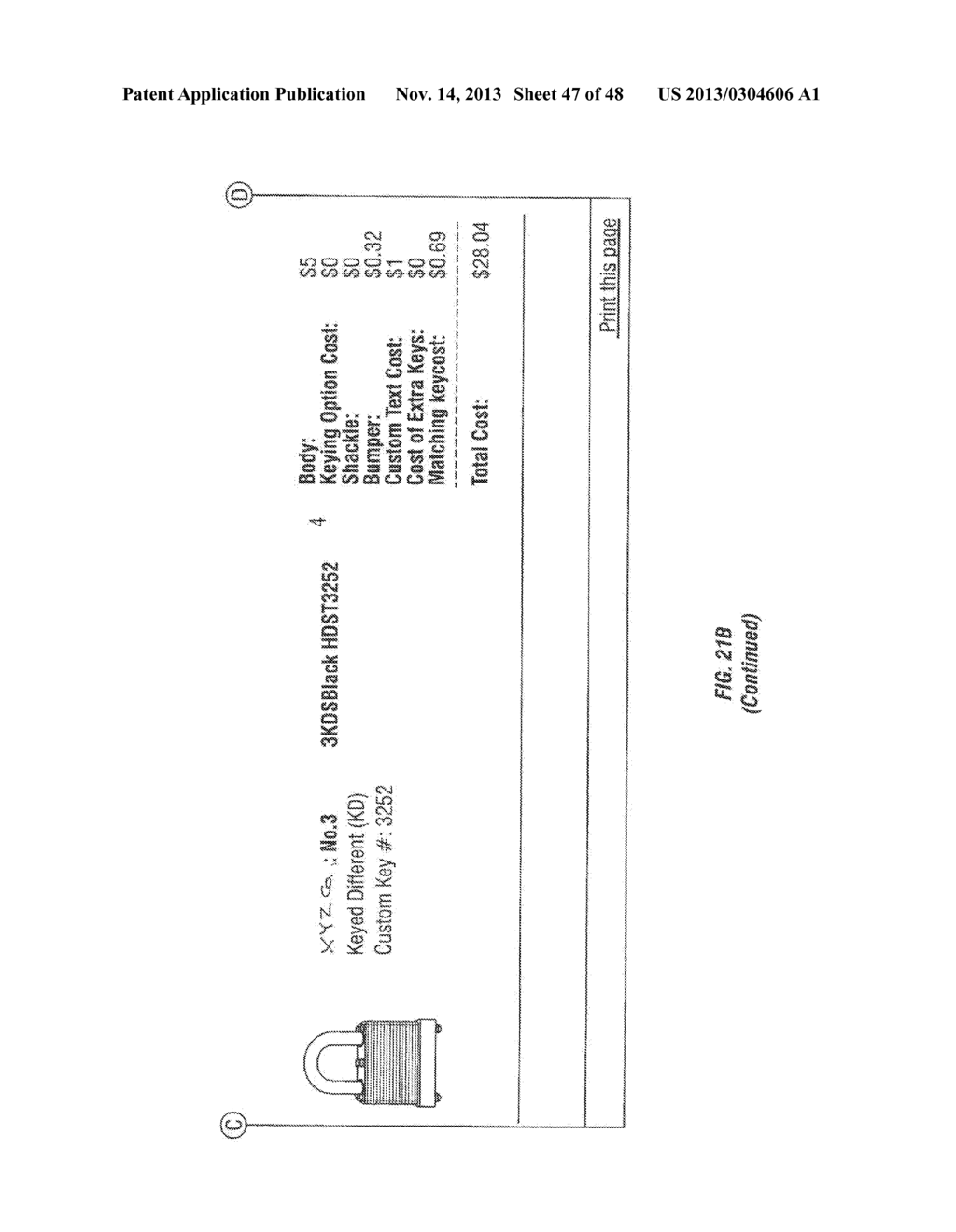 ONLINE ORDERING SYSTEM AND METHOD FOR KEYED DEVICE - diagram, schematic, and image 48