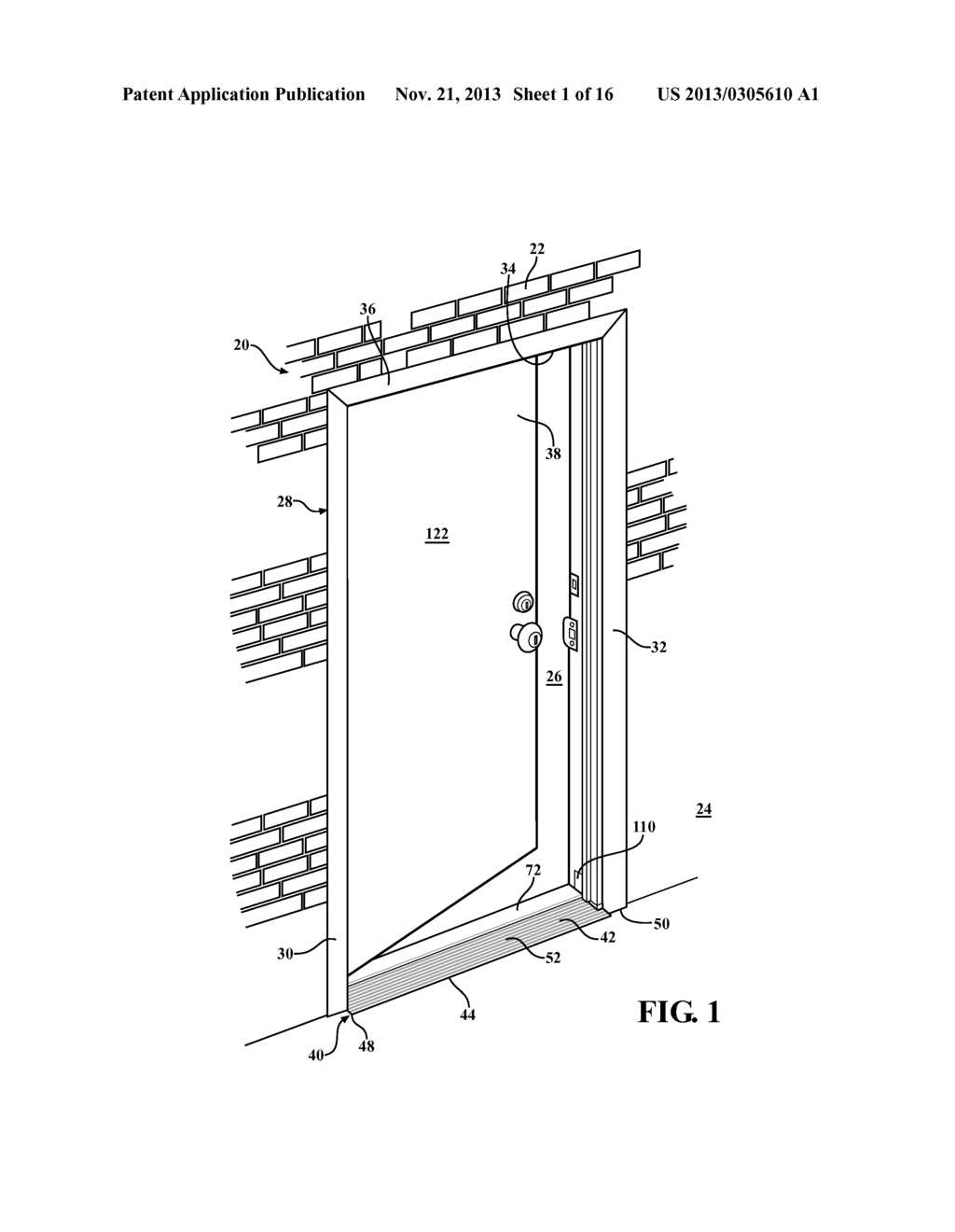 Threshold Assembly Having A Rail And A Drainage Element - diagram, schematic, and image 02