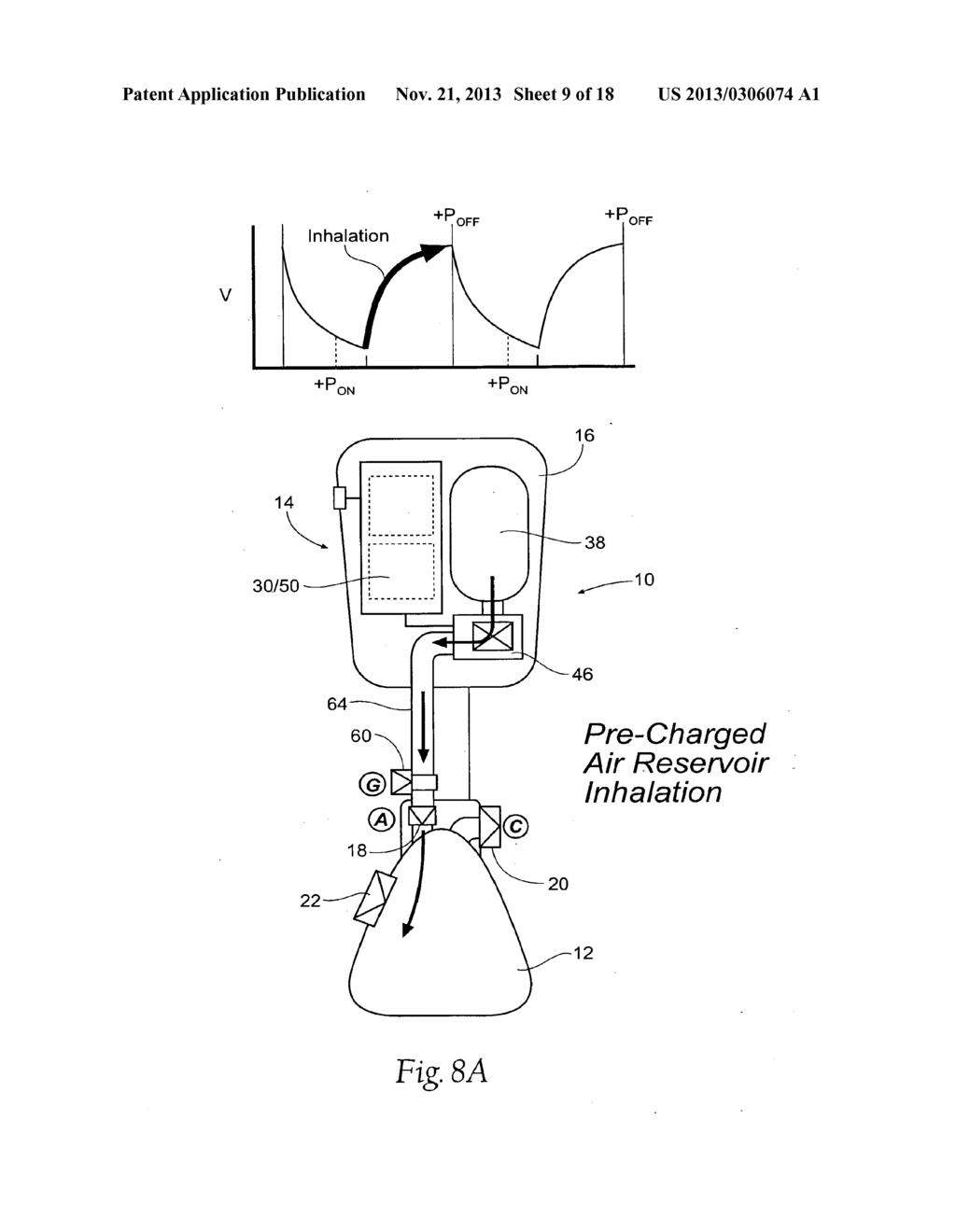 SELF-CONTAINED, INTERMITTENT POSITIVE AIRWAY PRESSURE SYSTEMS AND METHODS     FOR TREATING SLEEP APNEA, SNORING, AND OTHER RESPIRATORY DISORDERS - diagram, schematic, and image 10