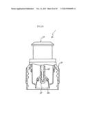 CAP ASSEMBLY HAVING STORAGE CHAMBER FOR SECONDARY MATERIAL WITH MOVABLE     WORKING MEMBER diagram and image