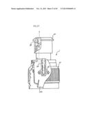 CAP ASSEMBLY HAVING STORAGE CHAMBER FOR SECONDARY MATERIAL WITH MOVABLE     WORKING MEMBER diagram and image