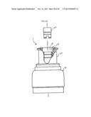 CAP ASSEMBLY HAVING STORAGE CHAMBER FOR SECONDARY MATERIAL WITH MOVABLE     WORKING MEMBER diagram and image