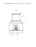 CAP ASSEMBLY HAVING STORAGE CHAMBER FOR SECONDARY MATERIAL WITH MOVABLE     WORKING MEMBER diagram and image