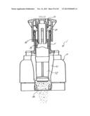 CAP ASSEMBLY HAVING STORAGE CHAMBER FOR SECONDARY MATERIAL WITH MOVABLE     WORKING MEMBER diagram and image