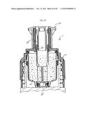 CAP ASSEMBLY HAVING STORAGE CHAMBER FOR SECONDARY MATERIAL WITH MOVABLE     WORKING MEMBER diagram and image