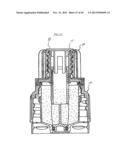 CAP ASSEMBLY HAVING STORAGE CHAMBER FOR SECONDARY MATERIAL WITH MOVABLE     WORKING MEMBER diagram and image