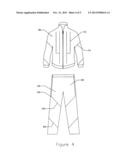 Heat activated thermal garment diagram and image