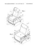 Chair with Foldable Armrest and Armrest Locking Mechanism diagram and image