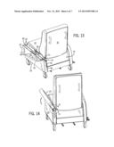 Chair with Foldable Armrest and Armrest Locking Mechanism diagram and image