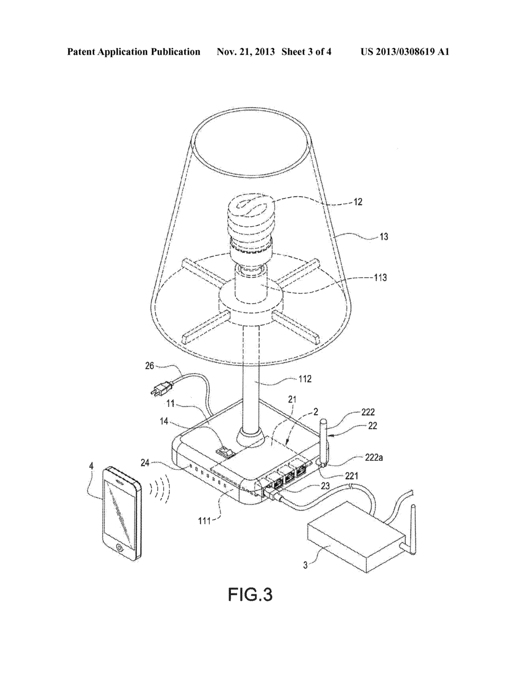 LIGHTING INSTRUMENT HAVING WIRELESS NETWORK SHARING FUNCTION - diagram, schematic, and image 04