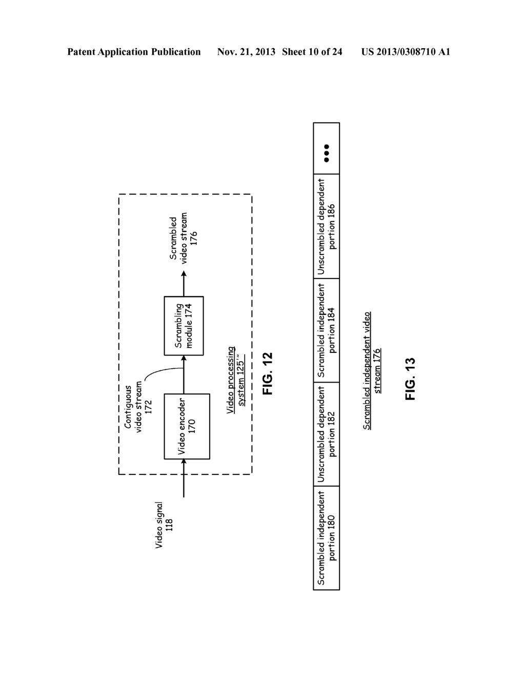 VIDEO PROCESSING SYSTEM FOR SCRAMBLING LAYERED VIDEO STREAMS AND METHODS     FOR USE THEREWITH - diagram, schematic, and image 11
