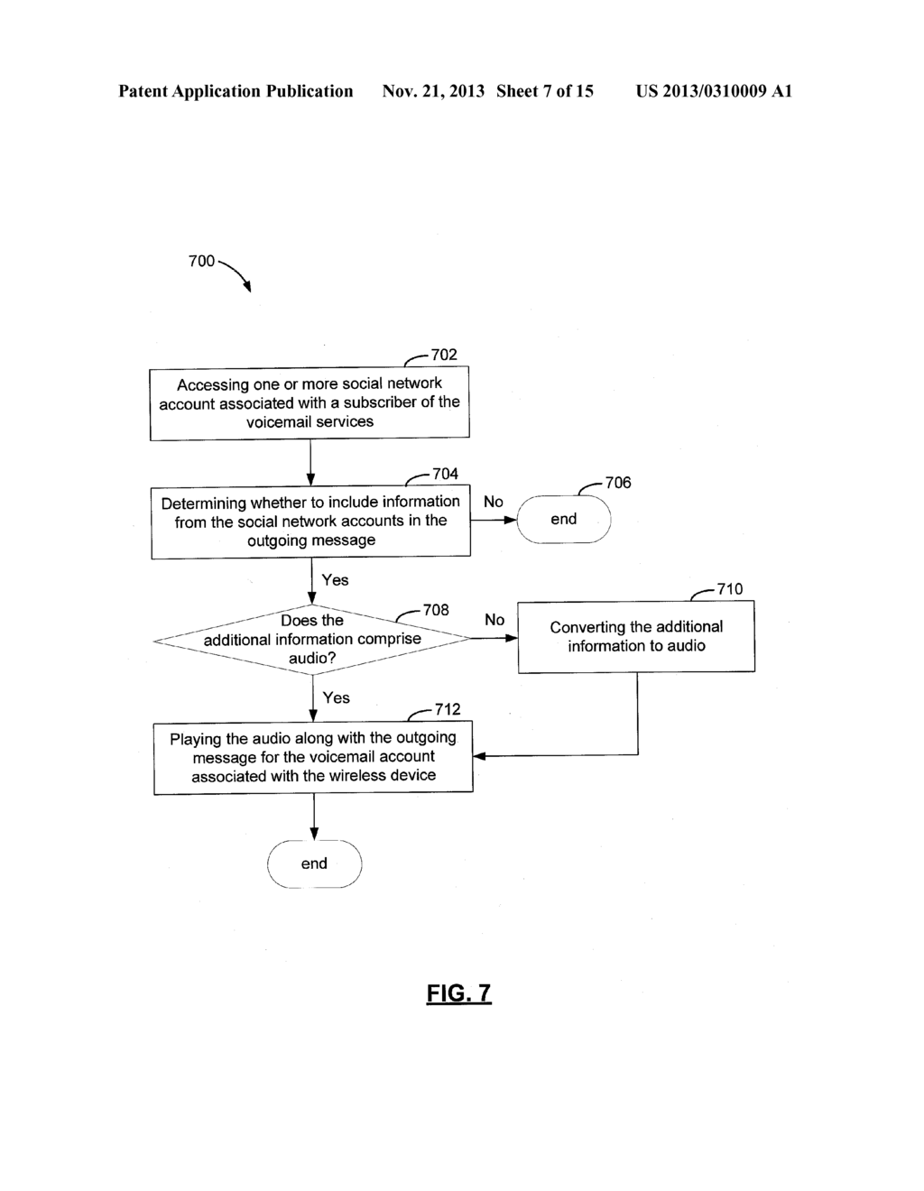 METHODS AND APPARATUS FOR PROVIDING MESSAGING USING VOICEMAIL - diagram, schematic, and image 08