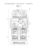 GAMING MACHINE CAPABLE OF BEING PLAYED BY A PLURALITY OF PLAYERS AND     DIVIDING THE PRIZE AMONG THEM diagram and image