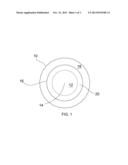 GOLF BALL CORE WITH SOFT OUTER TRANSITION VOLUME AND NEGATIVE HARDNESS     GRADIENT diagram and image