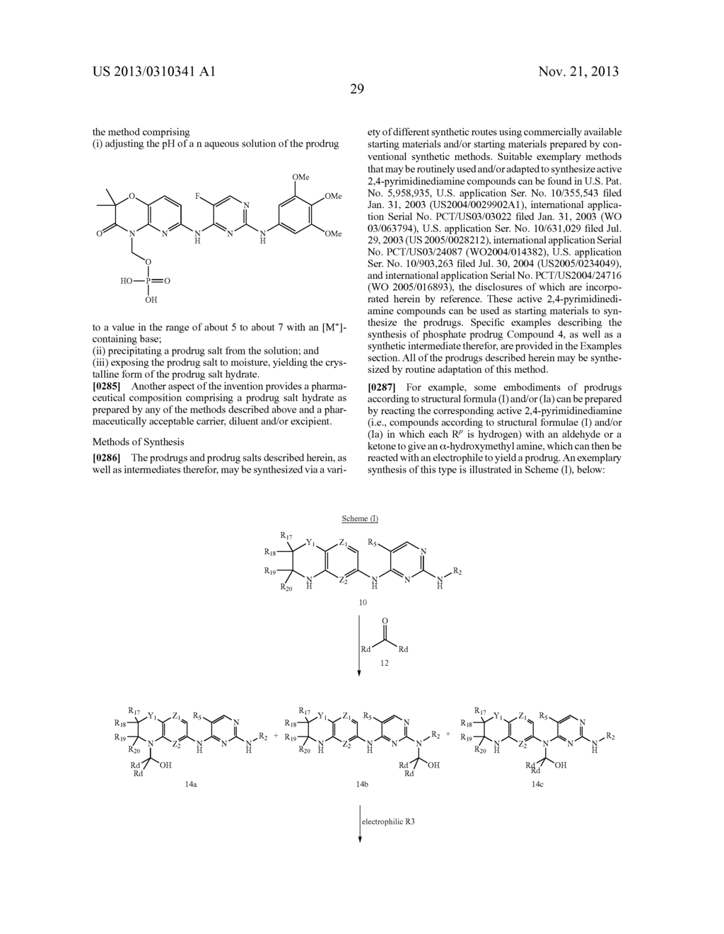 Prodrugs of 2,4-Pyrimidinediamine Compounds and Their Uses - diagram, schematic, and image 46