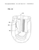 PERSONAL WEAR ABSORBENT ARTICLE WITH TAB diagram and image