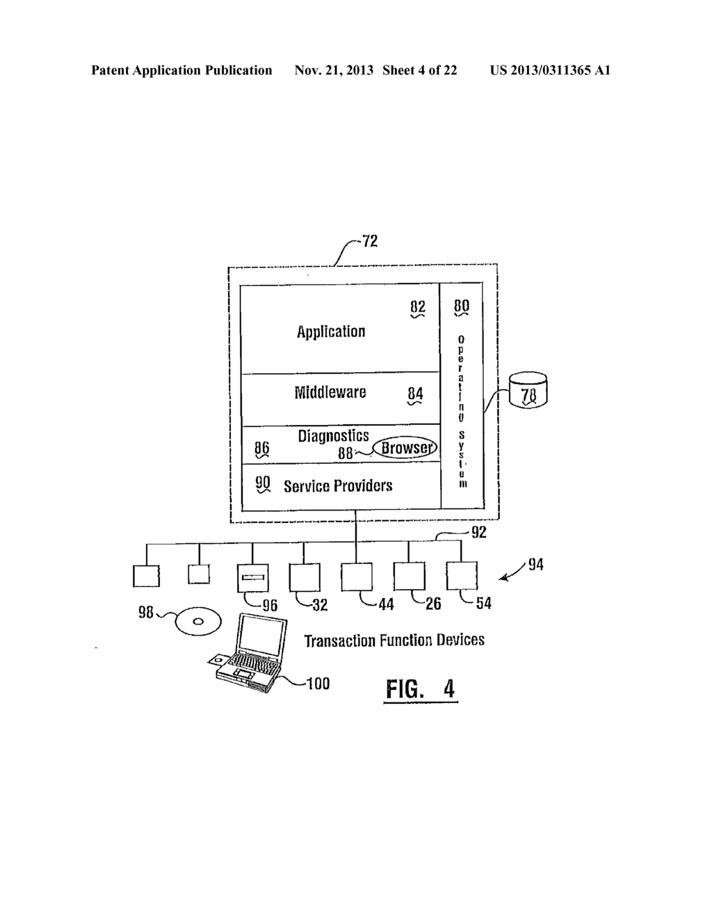 BANKING SYSTEM CONTROLLED RESPONSIVE TO DATA BEARING RECORDS AND USER     INPUT OF A PHONE RECIEVED SECURITY CODE - diagram, schematic, and image 06