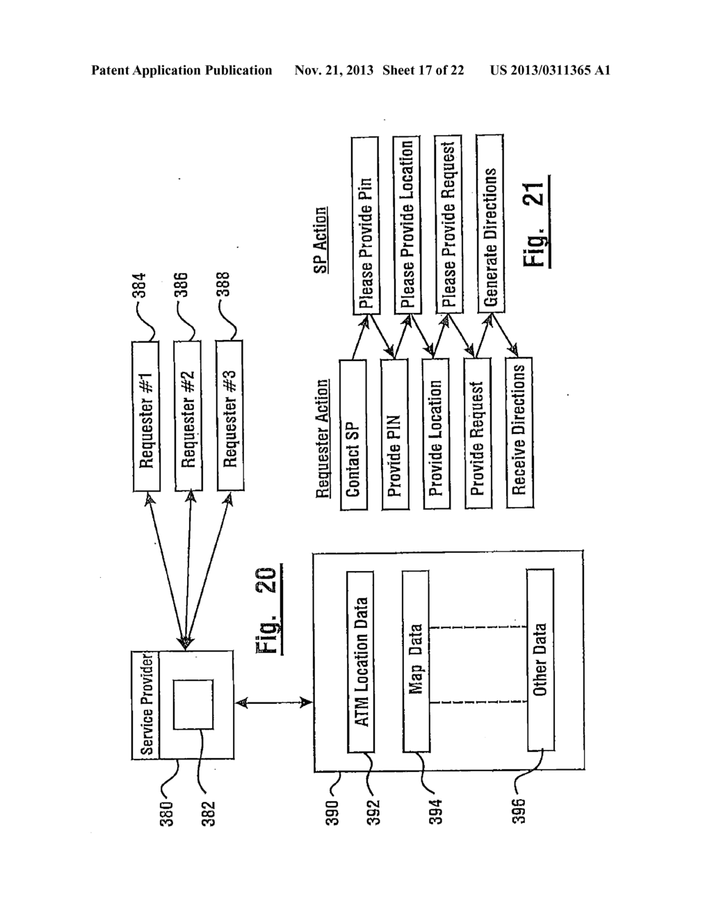 BANKING SYSTEM CONTROLLED RESPONSIVE TO DATA BEARING RECORDS AND USER     INPUT OF A PHONE RECIEVED SECURITY CODE - diagram, schematic, and image 19