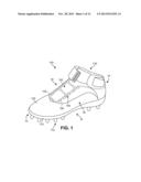 Article of Footwear with Protective Member for a Control Device diagram and image