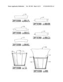 COLLAPSIBLE AND/OR ERECTABLE FLORAL CONTAINERS AND METHODS OF PRODUCTION     AND USE THEREOF diagram and image