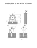 METHOD AND DEVICE FOR DRILLING A PIT OR PASSAGE, AND FLEXIBLE TUBE     THEREFOR diagram and image