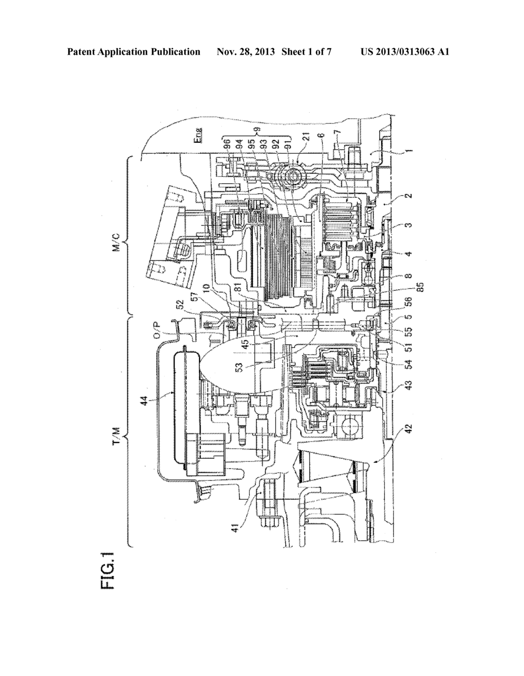 DRIVING FORCE TRANSMISSION DEVICE - diagram, schematic, and image 02