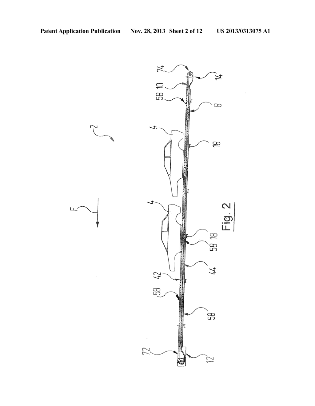 DEVICE FOR TRANSPORTING VEHICLE BODIES - diagram, schematic, and image 03