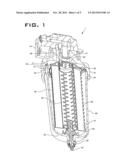 CANISTER FILTER SYSTEM WITH DRAIN THAT COOPERATES WITH FILTER ELEMENT diagram and image