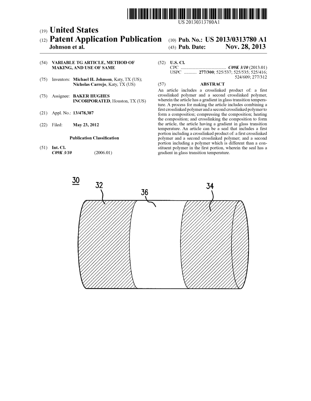 VARIABLE TG ARTICLE, METHOD OF MAKING, AND USE OF SAME - diagram, schematic, and image 01