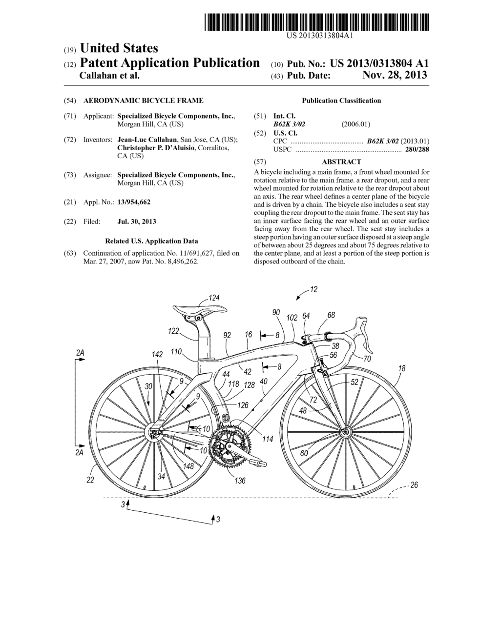 AERODYNAMIC BICYCLE FRAME - diagram, schematic, and image 01
