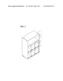 RACK SYSTEM FOR POWER STORAGE BATTERY MODULES diagram and image