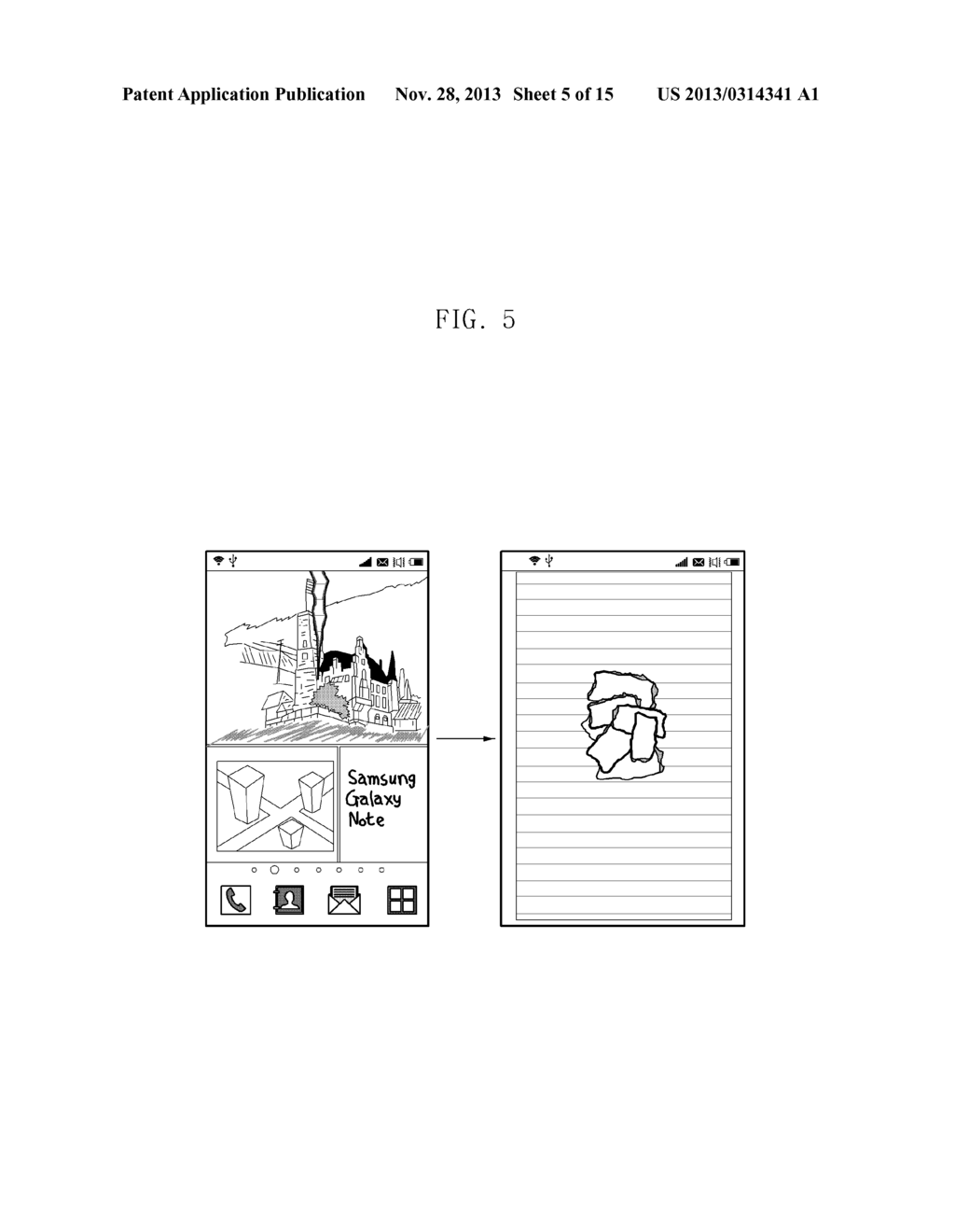 METHOD, APPARATUS, AND GRAPHICAL USER INTERFACE FOR PROVIDING VISUAL     EFFECTS ON A TOUCHSCREEN DISPLAY - diagram, schematic, and image 06