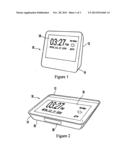 DIGITAL CLOCK WITH INTERNET CONNECTIVITY AND MULTIPLE RESTING ORIENTATIONS diagram and image