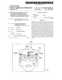 METHOD FOR DETERMINING AT LEAST ONE GEOMETRIC/PHYSIOGNOMIC PARAMETER     ASSOCIATED WITH THE MOUNTING OF AN OPHTHALMIC LENS IN A SPECTACLE FRAME     WORN BY A USER diagram and image