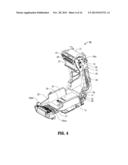 PRINTER WITH PRINT FRAME INTERLOCK AND ADJUSTABLE MEDIA SUPPORT diagram and image