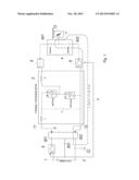 Power supply circuit for on board energy source or storage device and     particularly for super-capacitor storage unit diagram and image