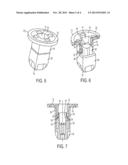 DEVICE FOR FASTENING A FIRST COMPONENT ON A SECOND COMPONENT diagram and image