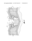 ASSEMBLY INCLUDING A COMPRESSION-MOLDED COMPOSITE COMPONENT HAVING A     SANDWICH STRUCTURE AND AT LEAST ONE FASTENER COMPONENT diagram and image