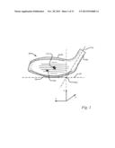 GOLF CLUB HEAD HAVING A SHIELDED STRESS REDUCING FEATURE diagram and image