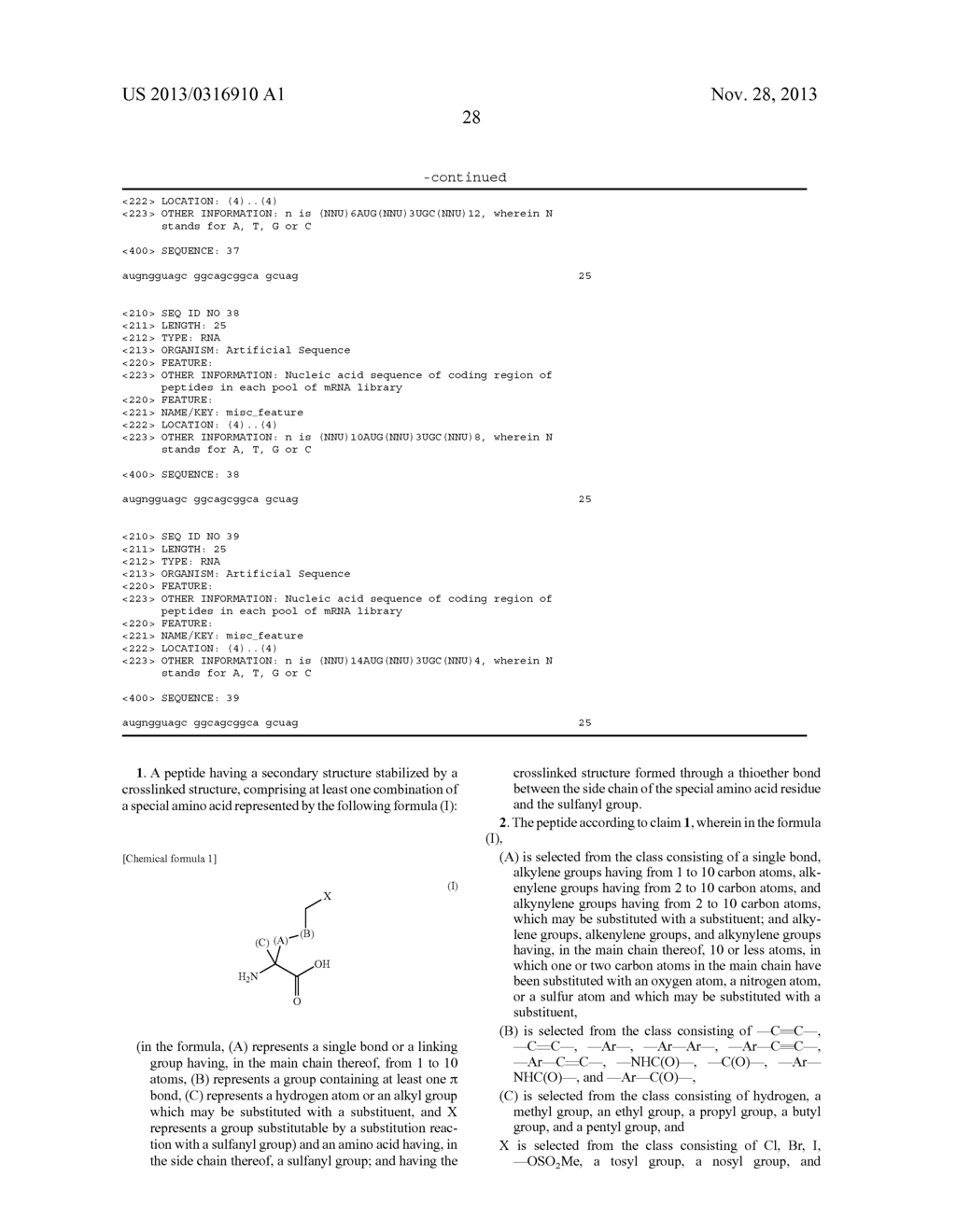 Peptide with Safer Secondary Structure, Peptide Library, and Production     Methods for Same - diagram, schematic, and image 35